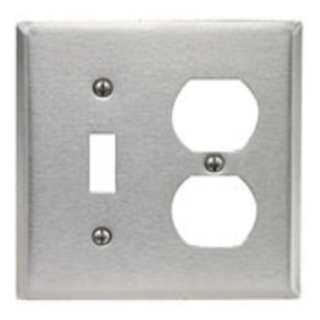 LEVITON Combination 2 Gang Wallplate 84105-40